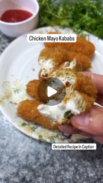 Chicken Mayonnaise Recipes, Chicken Mayonnaise, Mayonnaise Recipes, Seekh Kabab, Ginger Garlic Paste, Chicken Pieces, Pepper Powder, Coriander Leaves, Recipes Snacks