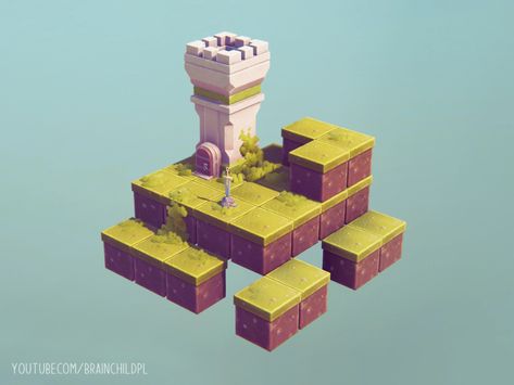 Work in progress - 3d Cube World | working on a new style by Rafał Urbański on Dribbble Isometric Cube, Cube World, 3d Cube, Game Concept Art, Game Concept, Low Poly, Work In Progress, New Style, Global Community