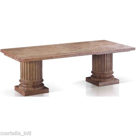 Restored Wooden Column Table Greek Classic Traditional Free Shipping New Dining | eBay Dining Tables Round, Round Dining Tables, Column Table, Wooden Columns, Dining Room Tables, Greek Style, Room Tables, Round Dining, Round Dining Table