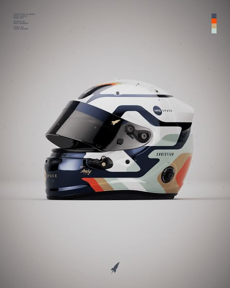 Helmet Design for Christian Gläsel from Ramp.Space Magazine. F1 Racing Helmet, Race Car Helmet Designs, Karting Helmet Design Ideas, Race Helmet Design, F1 Helmet Design Concept Art, Helmet Design Paint, Helmet Design Ideas, F1 Helmet Design, Racing Helmet Design