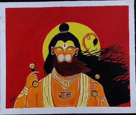 Hanuman Ji, Abstract Painting On Canvas, Painting On Canvas, Abstract Painting, Canvas Painting, Canvas, Art