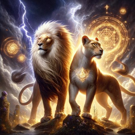 Res Wallpaper, Fantasy Lion, Lion Artwork, Mystical Animals, Lion And Lioness, Spirit Animal Art, Wild Animals Pictures, Lion Wallpaper, Lion Images