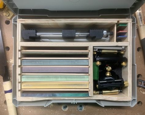 Systainer Sharpening Kit Organization Pictures, Log Instagram, Green Polish, Diamond Plate, Super Glue, Bench Table, Good Job, All About Time, Things To Think About