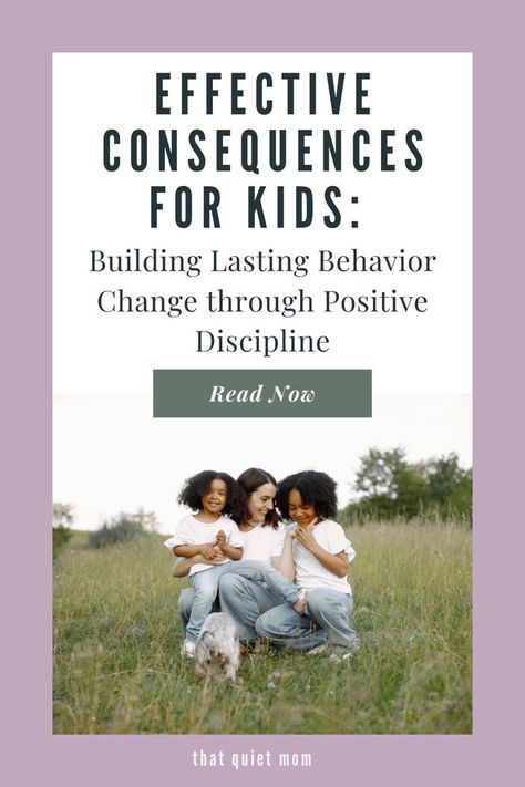 Blog post for positive parenting: effective consequences for kids: Building lasting behavior change through positive discipline Does the word “discipline” conjure up images of time-outs and lectures? For many of us, that’s how we were raised, in authoritarian households. Positive discipline offers a more effective approach, fostering growth and development in our children while strengthening our parent-child bond. Within the context of positive parenting, discipline has a whole new meaning. Consequences For Kids, Clear Boundaries, Kids Building, Behavior Management Strategies, Positive Parenting Solutions, Good Behavior, Early Childhood Development, Behavior Change, Positive Behavior