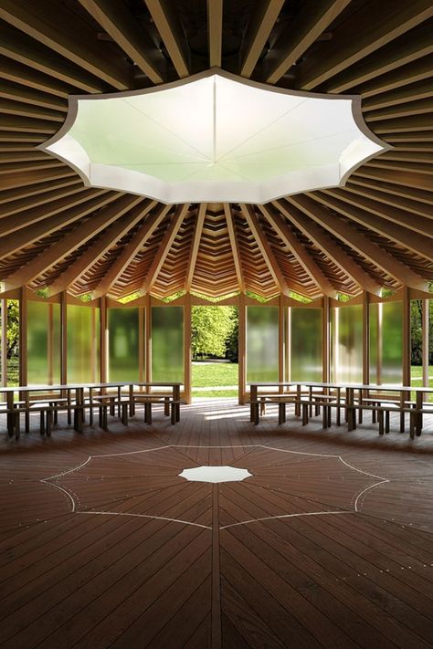 Serpentine Pavillion, Timber Pavilion, Serpentine Pavilion, Translucent Wall, London Gallery, Pavilion Architecture, Concept Models Architecture, Pavilion Design, Garden Pavilion