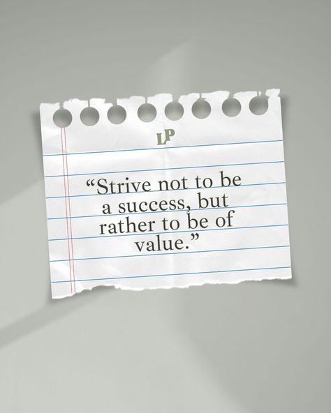 “Strive not to be a success, but rather to be of value.” — Albert Einstein Luxury Stationery, Albert Einstein, Einstein, Stationery, Quotes, On Instagram, Quick Saves, Instagram