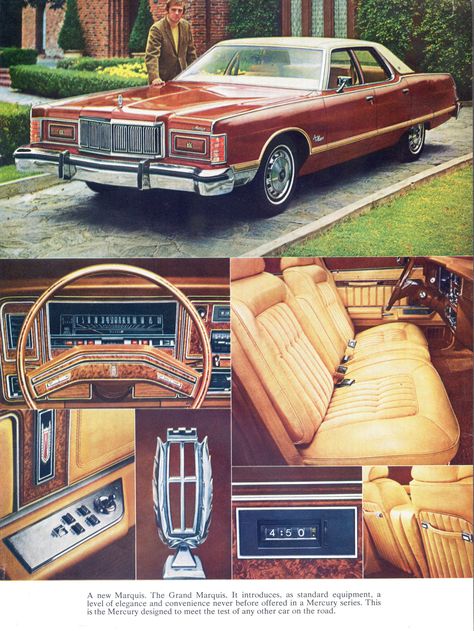 Mercury Marquis, Edsel Ford, Lincoln Motor, Automobile Advertising, Mercury Grand Marquis, Mercury Cars, Lincoln Cars, Vintage Car Ads, Grand Marquis