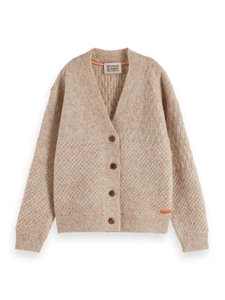 Girls' Melange Cardigan