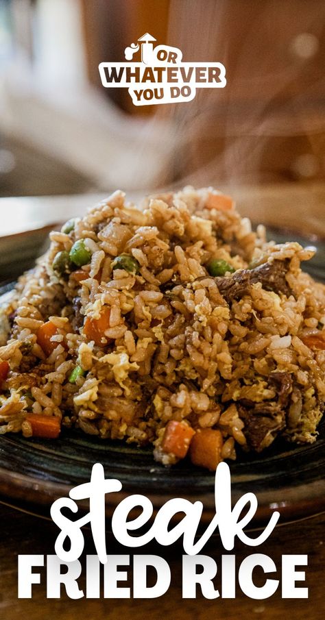 Blackstone Griddle Beef Fried Rice House Fried Rice Recipe, Beef Fried Rice Recipe, Combination Fried Rice, Japanese Fried Rice, Homemade Fried Rice, Beef Fried Rice, Fried Rice Recipe Easy, Fried Rice With Egg, Rice Side Dish Recipes