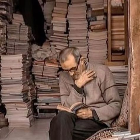 Architecture & Design on Instagram: "In the heart of #Rabat’s Medina, there is a bookstore run by a 71-year-old man named Mohamed Aziz. A bookstore that opened its doors in 1967 after Aziz spent a few years selling books under the shade of a tree. A bookstore that emerged in a country where reading is not common and that was born as an act of love towards his city and literature. He spends most of his day in his bookstore surrounded by books and stories, and reading (always reading). He says th Mohammed Aziz, Man Reading In Library, Mohammed Aziz Bookstore, Echo Of Old Books, Old Man Reading, The Echo Of Old Books, Best Bookshops In The World, Surrounded By Books, Old Man Names