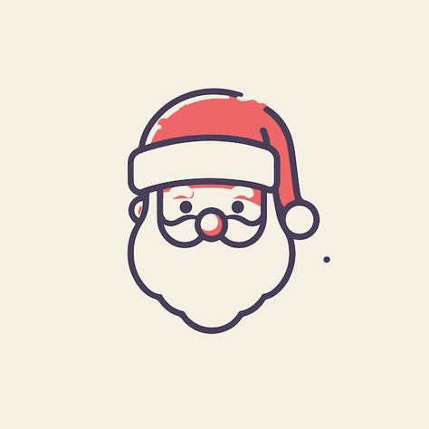 Cute santa claus cartoon vector illustra... | Premium Vector #Freepik #vector #santa #merry-christmas #claus #santa-claus Christmas Santa Claus Drawing, Geometrical Prints, Christmas Vector Illustration, Santa Claus Cartoon, Santa Claus Drawing, Santa Cartoon, Santa Claus Vector, Christmas Graphic Design, Cute Santa Claus