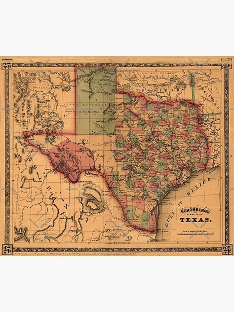 Vintage Country Home, Bus Map, Map Of Texas, Texas Houston, Texas Art, Texas Map, Old Maps, Big Bend, Old Map