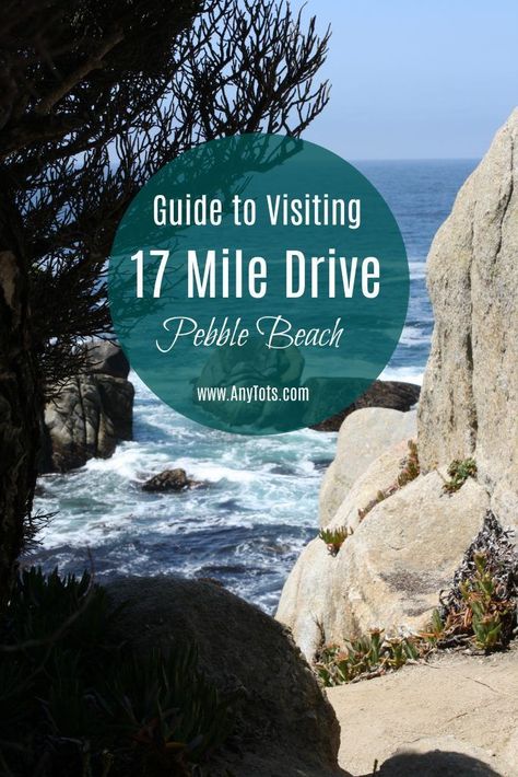 Guide to Visiting or Driving through 17 Mile Drive in Pebble Beach in Monterey County. www.anytots.com #pebblebeach #17MileDrive #travel #familytravel 17 Mile Drive California, Big Sur Trip, 17 Mile Drive, Cali Trip, California Roadtrip, California Wine Country, Spring Break Destinations, California Trip, Travel California