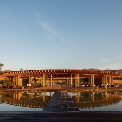 Valle San Nicolás Clubhouse by Sordo Madaleno Arquitectos is a Dezeen Awards 2022 winner. Mountains Architecture, Architecture Design Ideas, Modern Residential Architecture, Modern Architecture Design, Photography Interior, San Nicolas, Residential Architecture, Building Design, Club House