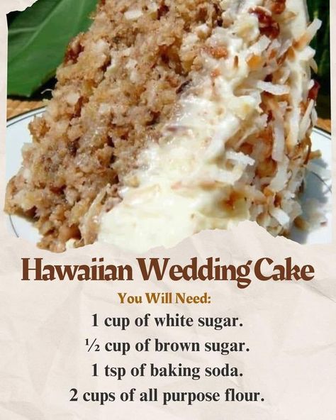 Hawaiian Wedding Cake Recipe, Hawaiian Wedding Cake, Cheese Dippers, Sweet Hawaiian Crockpot Chicken Recipe, Cake With Whipped Cream, Hawaiian Cake, Whipped Cream Cheese Frosting, Creamy Frosting, Wedding Cake Recipe