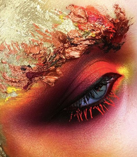 Phoenix Makeup, Trend Photo, Fire Makeup, Makeup Themes, Pride Makeup, Face Art Makeup, The Best Makeup, Fairy Makeup, Makeup Eyes