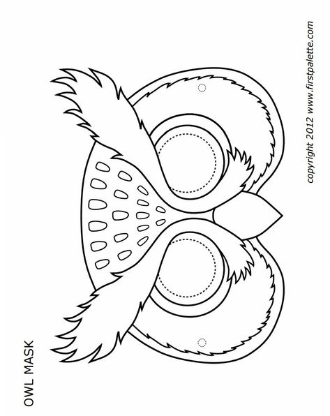 Animal mask templates