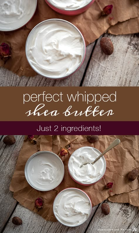 Whipped Lotion Recipe, Body Butter Recipe Whipped, Shea Butter Lotion Recipe, Diy Body Butter Recipes, Beeswax Recipes, Shae Butter, Whipped Coconut Oil, Shea Butter Recipes, Whipped Lotion