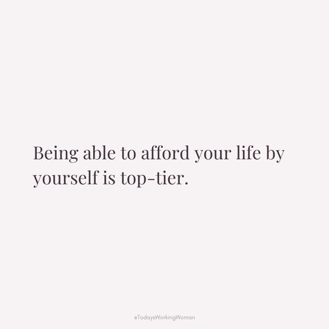 There’s something incredibly empowering about being able to afford your life all on your own! It’s a testament to your hard work, determination, and the dreams you’re chasing. Every dollar represents a step towards independence and self-love! Let’s celebrate those moments of self-sufficiency and the freedom that comes with it. Remember, you are the architect of your own happiness!  #quote #selflove #motivation #mindset #confidence #successful Working On Self Quotes, Self Sufficiency Quotes, Dear Self Quotes Motivation, Self Sufficient Quotes, Confident Quotes, True Confidence, Independent Quotes, Selflove Motivation, Happiness Quote