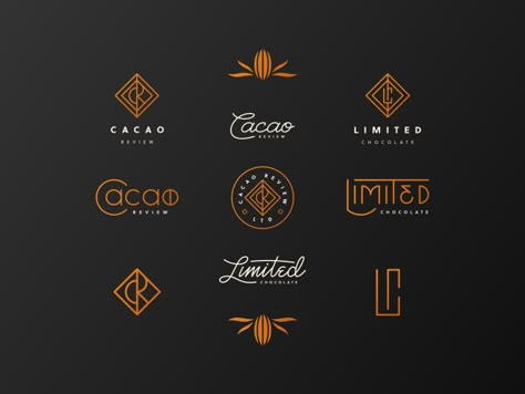 Cacao Review Brand and Elements by Nicholas D'Amico / DsBD Chocolate Brand Logo, Chocolate Logo Design, Chocolate Branding, Chocolate Bar Design, Chocolate Logo, Wine Logo, Learning Logo, Motif Art Deco, Chocolate Design