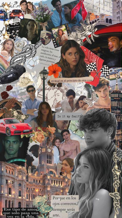 #culpamia #myfault #gabrielguevara #nicolewallace #ferrari #car #movies #books #hot #collageart #moviecollage #quotes #spanish #artcollage