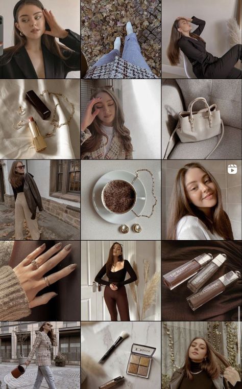 Instagram Feed Goals, Instagram Feed Tips, Brown Theme, Best Instagram Feeds, Instagram Feed Planner, Feed Goals, Instagram Feed Layout, Feed Insta, Instagram Theme Feed