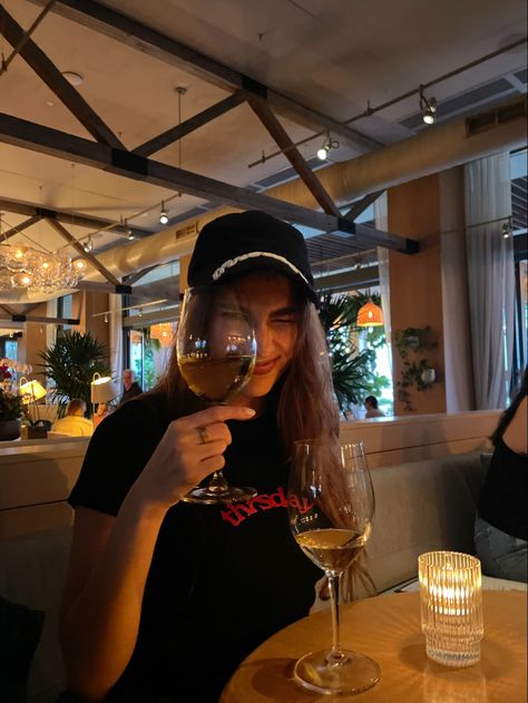 Female Drinking Wine, Sipping Drink Pose, Holding Drink Pose, Imperfect Aesthetic, Vegas Girls Trip, Wine Aesthetic, Aesthetic Dinner, Drink Aesthetic, Wine Photography