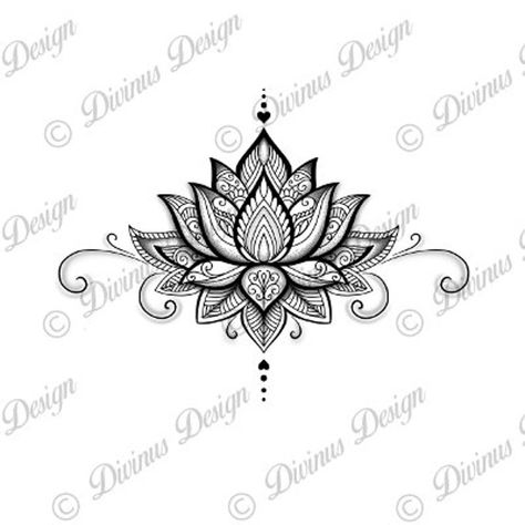 Lotus Mandala Tattoo Design and Stencil/Template Instant | Etsy Dotwork Tattoo Mandala, Lotusblume Tattoo, Lotus Mandala Tattoo, Lotus Flower Tattoo Design, Lotus Flower Mandala, Lotus Tattoo Design, Polynesian Tattoos, Men Tattoos, Muster Tattoos