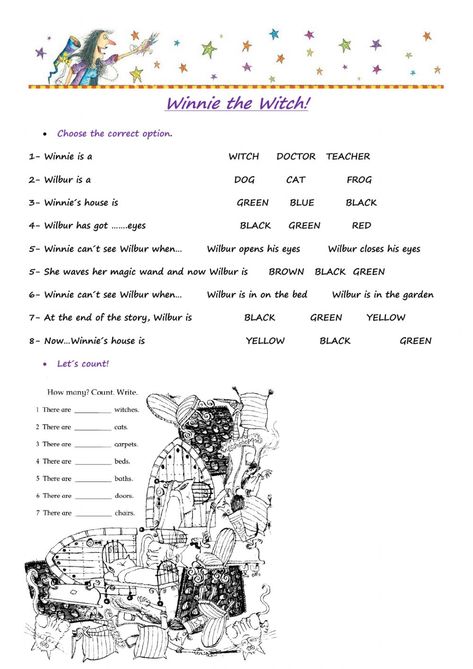 Storytelling online activity for Grade 3. You can do the exercises online or download the worksheet as pdf. Winnie The Witch Activities, Diy Halloween Activities, Winnie The Witch, School Magazine, Dear Zoo, Reading Comprehension Lessons, Poetry For Kids, English Worksheets For Kids, Teacher Planning