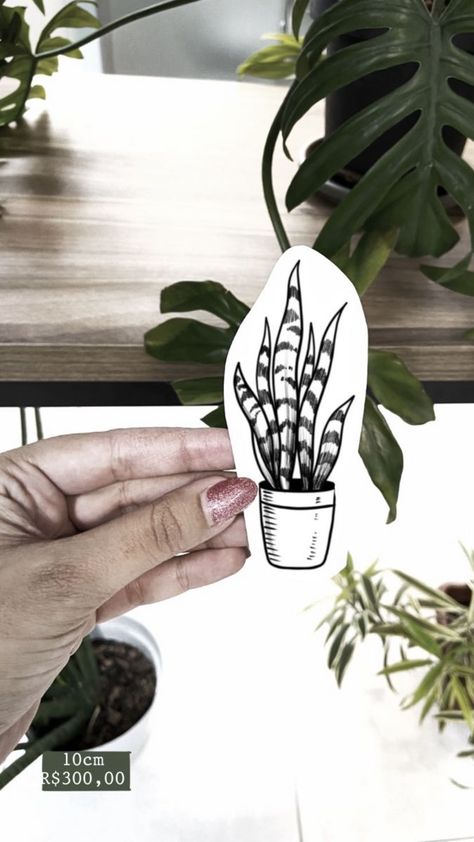 Simple Houseplant Tattoo, Snake Plant Tattoo Simple, Black Monstera Tattoo, Minimalist Plant Tattoo, Snake Plant Tattoo, Tattoo Botanica, Houseplant Tattoo, Plant Tattoos, Traditional Tattoo Flash Art