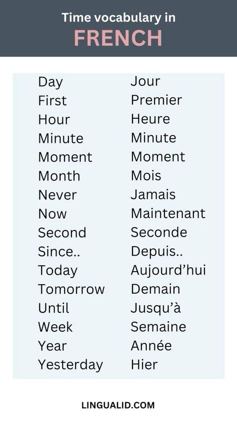 Guess what? Our fantastic French Course Ebook, packed with 40 lessons from beginner to advanced, is now just $47 (originally $159) with some GIFTS - Worth $200 ! Yep, you read that right – a whopping 70% off and Gifts, just for you!🇫🇷 Unlock Your Fre... French Filler Words, French Vocabulary Flashcards, French Study Notes, Seasons In French, French Beginners, Time Vocabulary, Studying French, Common French Words, Common French Phrases