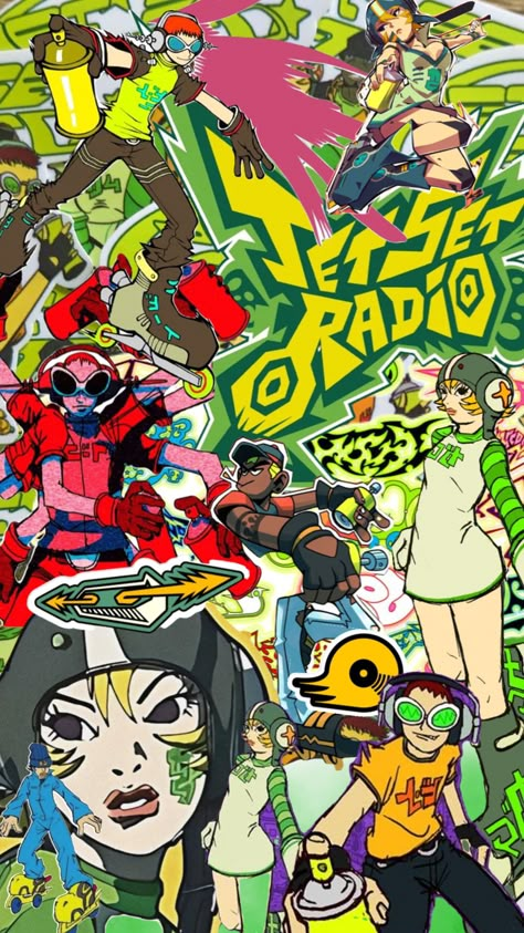 #jetsetradio #wallpaper #art #gaming Jetset Radio Wallpaper, Jet Set Radio Background, Jet Set Radio Wallpaper Iphone, Jet Set Radio Wallpaper, Jet Set Radio Aesthetic, Bomb Rush Cyberfunk Fanart, Jetset Radio, Scott Pilgrim Movie, Wallpaper Funky