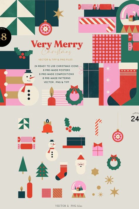 Very Merry Christmas Illustrations - Siteoutsite Holiday Campaign Design, Christmas Branding, Holiday Packaging Design, Hope Christmas, Cards Packaging, Christmas Graphic Design, Christmas Illustrations, Holiday Campaign, Christmas Ad