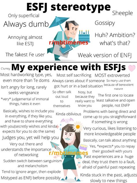 Esfj And Enfp Relationship, Intj Esfj Relationship, Mbti Stereotypes Vs Reality, Esfj Personality Characters, Infp X Esfj, Esfj X Infp, Esfj Fanart, Esfj Personality, Intj And Infj