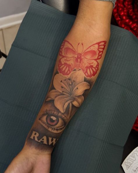 Symbolic Half Sleeve Tattoo, butterfly tattoo, arm tattoos, forearm tattoos Butterfly Sleeve Tattoo Men, Girl Forearm Tattoos Black Women, Mens Butterfly Tattoo Arm, Flower Matching Tattoos, Butterfly Tattoo Forearm, Butterfly Tattoo Sleeve, Butterfly Tattoo Arm, A Sleeve Tattoo, Butterfly Sleeve Tattoo