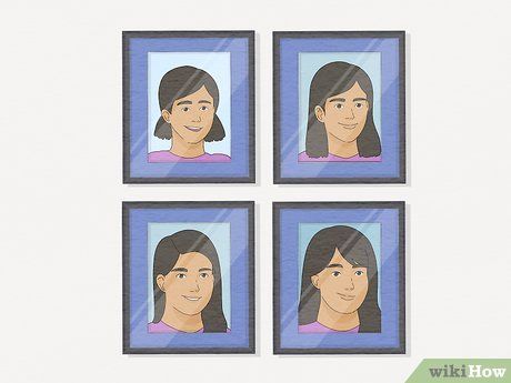 11 Easy Ways to Display School Pictures - wikiHow Fun Display School Pictures On Wall, Kids School Pictures Display Ideas, School Picture Display Ideas, School Photo Display, School Pictures Display, Hallway Pictures, Real Estate Staging, School Portraits, Wall Frames