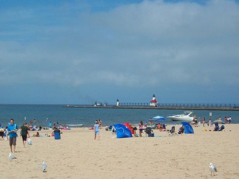 Michigan Beach Towns, Benton Harbor Michigan, St Joseph Michigan, Michigan Travel Destinations, St Joes, Michigan Road Trip, Michigan Beaches, Benton Harbor, Indiana Dunes