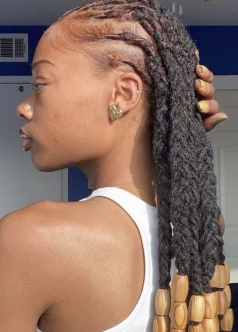 Dreadlock Hairstyles Braided, Protective Loc Hairstyles, Cute Hairstyles For Dreadlocks, Women Retwist Styles, Natural Locs Hairstyles For Women Long, Cornrows With Locs, Latest Dreadlocks Styles Black Women, Unique Loc Styles Long, Loc Braid Styles