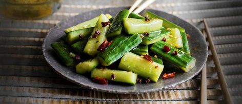 Chinese Cucumber Recipe Chinese Cucumber Recipe, Asian Dinner Party, Smacked Cucumber, Recipes Chinese, Asian Dinner, Cantonese Food, Cantonese Cuisine, Asian Dinners, Chinese Vegetables