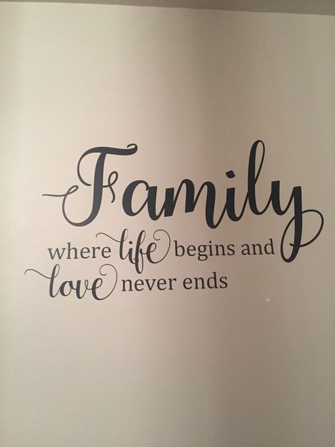 “Family” wall decal for living room Living Room Wall Quote Decor, Family Wall Decal, Living Room Wall Drawing, Family Wall Decor Ideas, Living Room Wall Decals, Family Wall Decals Quotes, Dont Quit Quotes, Wall Drawing Ideas, Living Room Decals