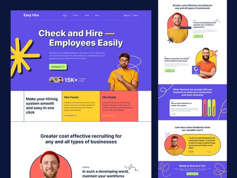 Hiring Website Design, Colorful Landing Page, Maximalist Web Design, Neobrutalism Web Design, Creative Landing Page Design, Neo Brutalism, Form Design Web, Product Landing Page, Saas Product