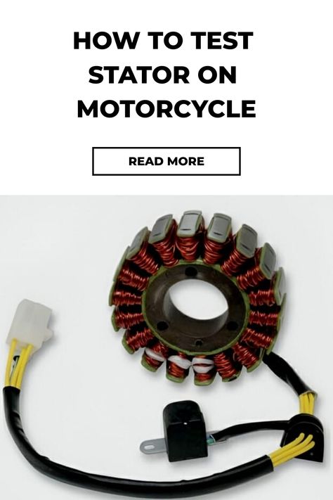 If your motorcycle has a battery, it probably has a stator. This can fail, and it needs to be repaired or replaced as soon as possible. Here’s how to test it. Homemade Motorcycle, Motorcycle Wiring, Bike Maintenance, Motorcycle Tips, Car Audio Subwoofers, Harley Davidson Art, Motorcycle Repair, Custom Sport Bikes, Enduro Motorcycle