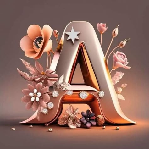 Stylish Alphabets, Letter Art Design, The Letter A, Floral Wallpaper Phone, Wallpaper Phone, Letter A, Letter Art, Floral Wallpaper, Ideas De Fondos De Pantalla