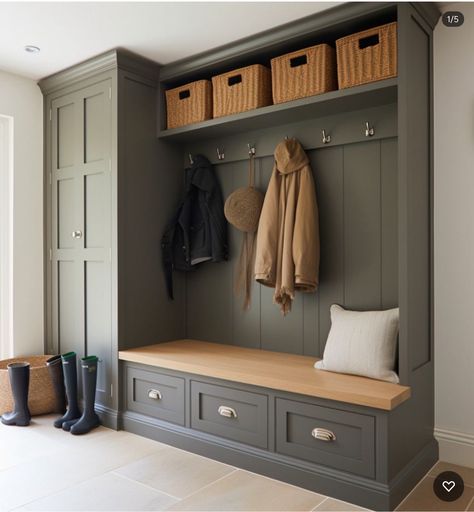 Boot Room Storage, Boot Room Ideas, Utility Boot Room, Boot Room Utility, Hallway Seating, Utility Room Designs, Mudroom Remodel, Mudroom Decor, Mudroom Laundry Room