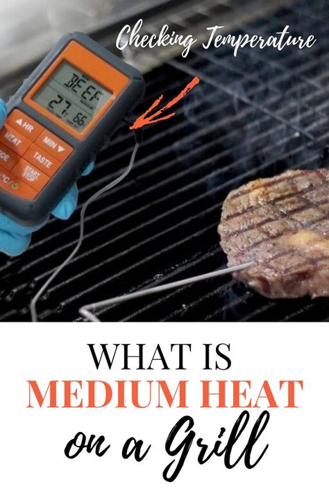 What is medium heat on a grill? This article will help you figure out how to use a charcoal grill with ease. Medium high heat grill temperature cheat sheet. What Is Media, Bbq Equipment, Charcoal Grill, Cheat Sheet, Grilling Recipes, Top Tips, How To Use, Grilling, Heat