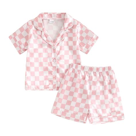 Button Down Shirt And Shorts, Pajamas For Kids, Pajamas Silk, Kids Pajamas Girls, Girls Pajama, Girl Pajamas, Summer Pajama Set, Floral Pajama Set, Short Pajamas