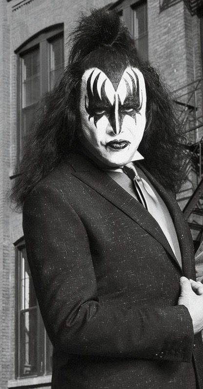 Gene Simmons Makeup, Kiss Tattoo, Gene Simmons Kiss, Band Kiss, Kiss Tattoos, Paul Stanley, Hot Band, Gene Simmons, Led Zeppelin