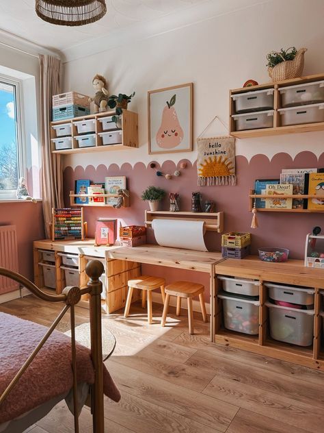 Kids Rooms Inspo, Toddler Playroom, Kids Bedroom Inspiration, Playroom Design, Kids Room Inspiration, Toddler Rooms, Toddler Bedrooms, Kids Interior, Big Boy Room