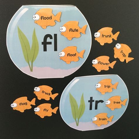 Consonant Blends Games, Games For The Classroom, Consonant Blends Activities, Blends Activities, Consonant Digraphs, English Practice, Consonant Blends, Sorting Games, Jolly Phonics