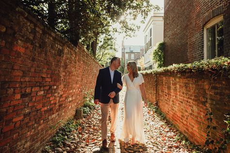 Old Town Alexandria Photoshoot, Dc Engagement Photos Fall, Alexandria Va Engagement Photos, Old City Philadelphia Engagement Photos, Engagement Photos Town, Old Town Alexandria Engagement Photos, Small Town Engagement Photos, Old Town Sacramento, Philadelphia Engagement Photos